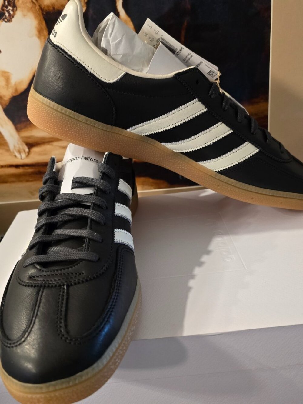 Adidas Originals Handball Spezial Black Made In Germany Men's Shoes IH6529 Sz 12